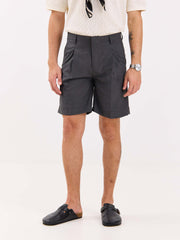 Grey Trouser Shorts
